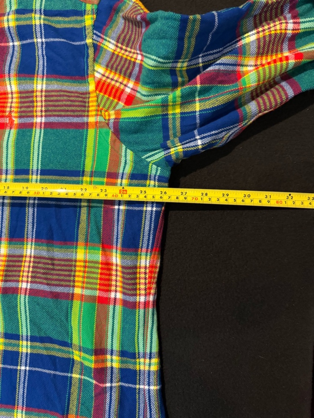 Polo Ralph Lauren Big & Tall Green/Blue Multi Plaid Flannel Mens XXL/TTG - Picture 4 of 6